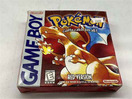POKÉMON RED FOR GAMEBOY COMPLETE IN BOX - GOOD CONDITION