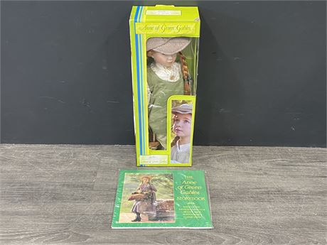 (NEW) ANNE OF GREEN GABLES 16” PORCELAIN DOLL + ANNE OF GREEN GABLES STORY BOOK