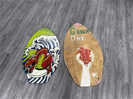 2 SKIM BOARDS - GREEN DAY ONE IS 41”