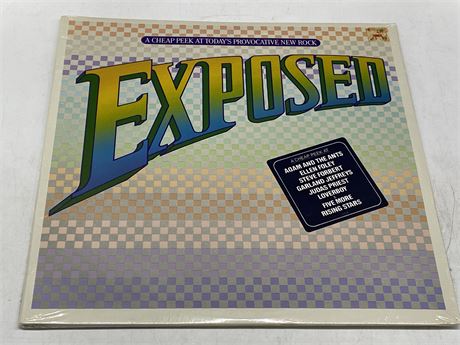 SEALED - EXPOSED A CHEAP PEEK AT TODAYS PROVOCATIVE ROCK - 1981 W/ HYPE STICKER