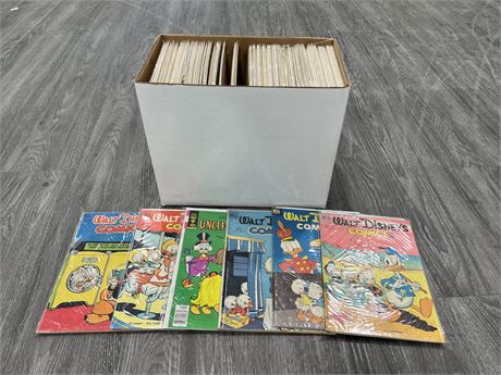 SHORT BOX OF 91 VINTAGE COMICS