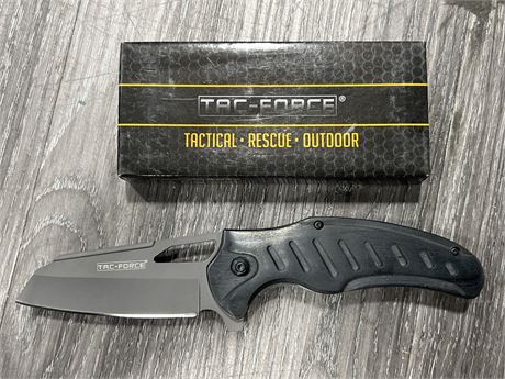 NEW TAC FORCE FOLDING KNIFE (8” long)