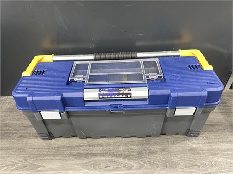 26” TOOLBOX WITH FULL LENGTH HANDLE + QUICK RELEASE OPEN
