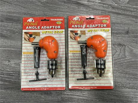 2 NEW ANGLE ADAPTERS FOR DRILLS