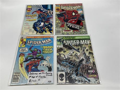4 SPIDER-MAN COMICS INCL: SPIDER-MAN & HIS AMAZING FRIENDS #1, ETC