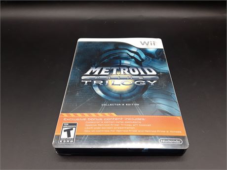 METROID PRIME TRILOGY COLLECTORS EDITION - EXCELLENT CONDITION - WII