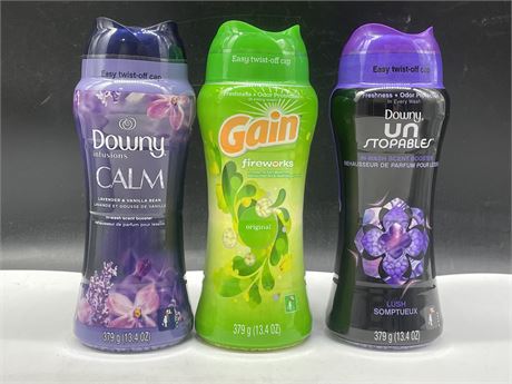(3 SEALED) DOWNY / GAIN IN-WASH SCENT BOOSTERS
