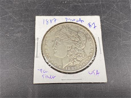 1887 USA SILVER DOLLAR