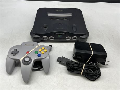 N64 COMPLETE W/CORDS & CONTROLLER