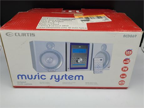 CURTIS RCD869 MUSIC SYSTEM