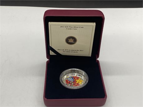 ROYAL CANADIAN MINT $20 FINE SILVER CANDY CANE COIN