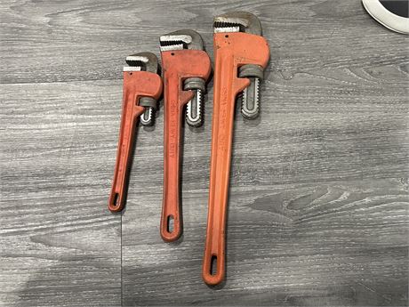 3 HEAVY DUTY WRENCHES