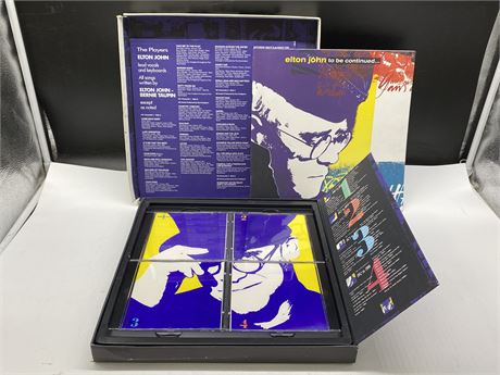 ELTON JOHN 4CD BOX SET - TO BE CONTINUED - VG+