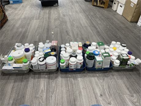 LARGE LOT OF HEALTH PRODUCTS & VITAMINS - (ALL EXPIRED)