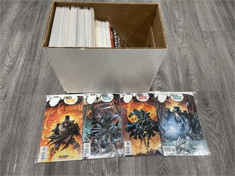 SHORT BOX OF 70 BATMAN & RELATED COMICS