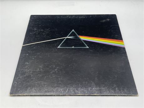 PINK FLOYD - THE DARK SIDE OF THE MOON W/ 2 STICKERS - VG+