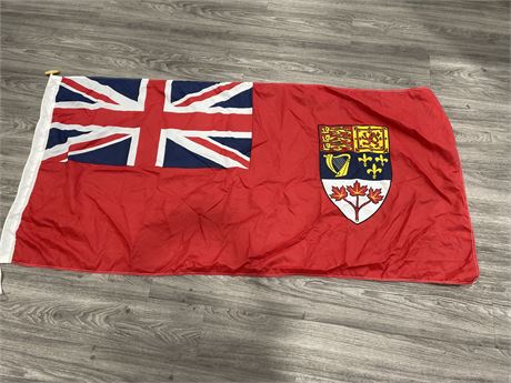 VINTAGE CANADIAN RED ENSIGN DESIGNED FLAG 70”x34”
