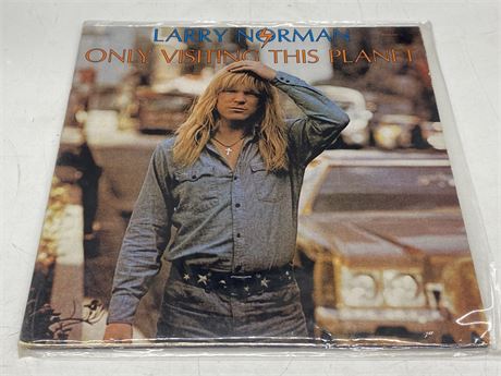 LARRY NORMAN - ONLY VISITING THIS PLANET - VG (slightly scratched)