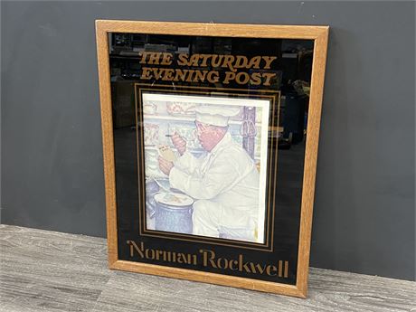 FRAMED NORMAN ROCKWELL PRINT (17”x22”)