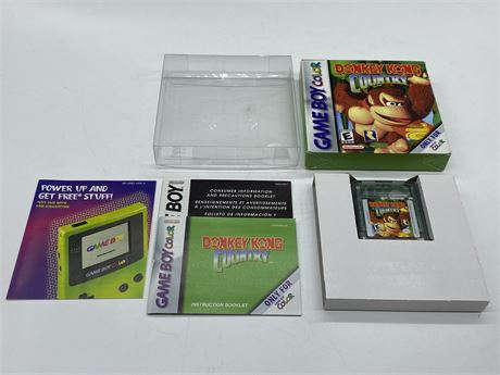 DONKEY KONG COUNTRY - GAMEBOY COLOUR COMPLETE W/BOX & MANUAL
