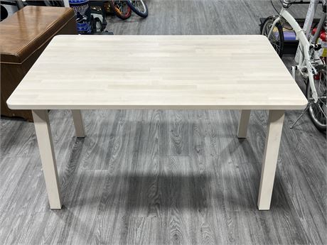 SOLID WOOD IKEA DINING TABLE (29”x49”x29” tall)