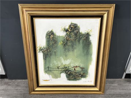 ORIGINAL PAINTING SIGNED CHEN MAO (28”x32”)
