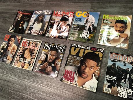 ASSORTED MAGAZINES (WILL SMITH, GQ)