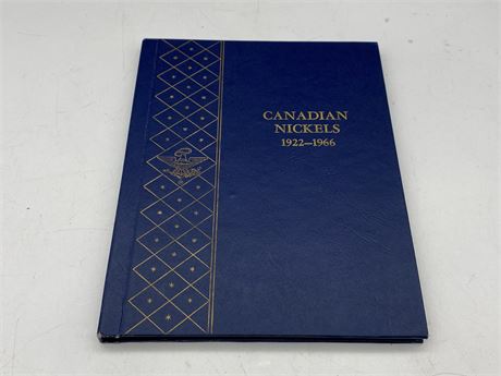 CANADIAN NICKELS 1922-1966 (Missing 1926 & 1926 Far 6)