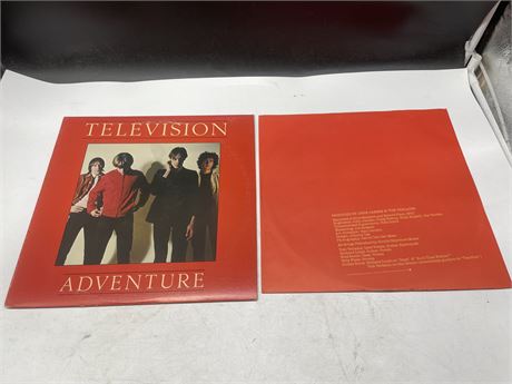 TELEVISION - ADVENTURE WITH ORIGINAL INNER SLEEVE - EXCELLENT (E)