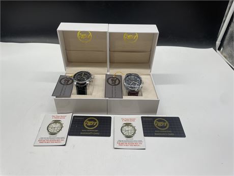 (2 NEW) I-TEM THE TIME SENSOR I-TW30 SERIES WATCHES IN CASES