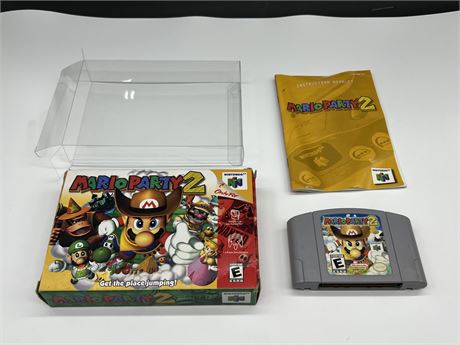 MARIOPARTY 2 - N64 COMPLETE W/BOX & MANUAL - EXCELLENT COND