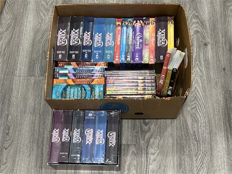 BOX OF DVD SEASON SETS