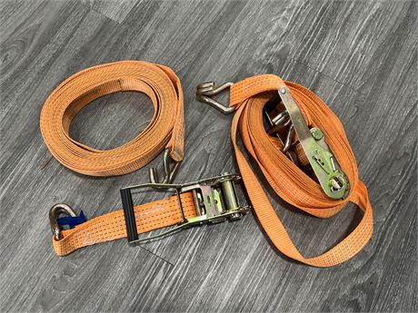 (2) 2” THICK STRAP TIE DOWNS