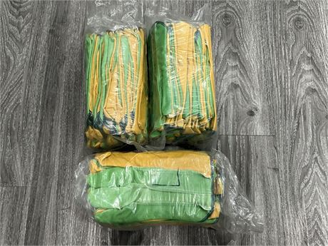 36 PAIRS OF NEW YELLOW & GREEN GARDENING GLOVES SIZE M