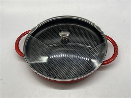 STAUB MADE IN FRANCE CAST IRON LIDDED PAN