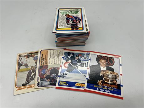 LOT OF APPROX. 100 GRETZKY CARDS