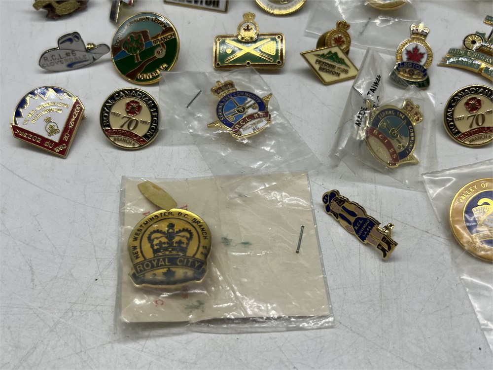 Urban Auctions - COLLECTION OF ROYAL CANADIAN LEGION PINS