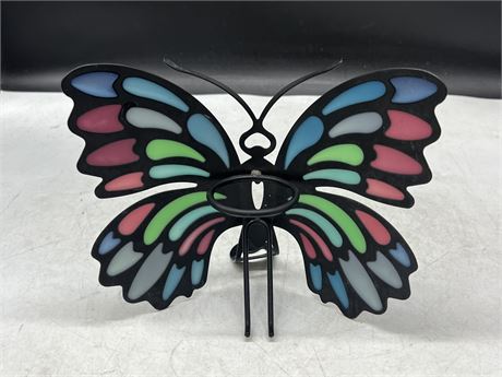 BUTTERFLY CANDLE HOLDER (8” tall)