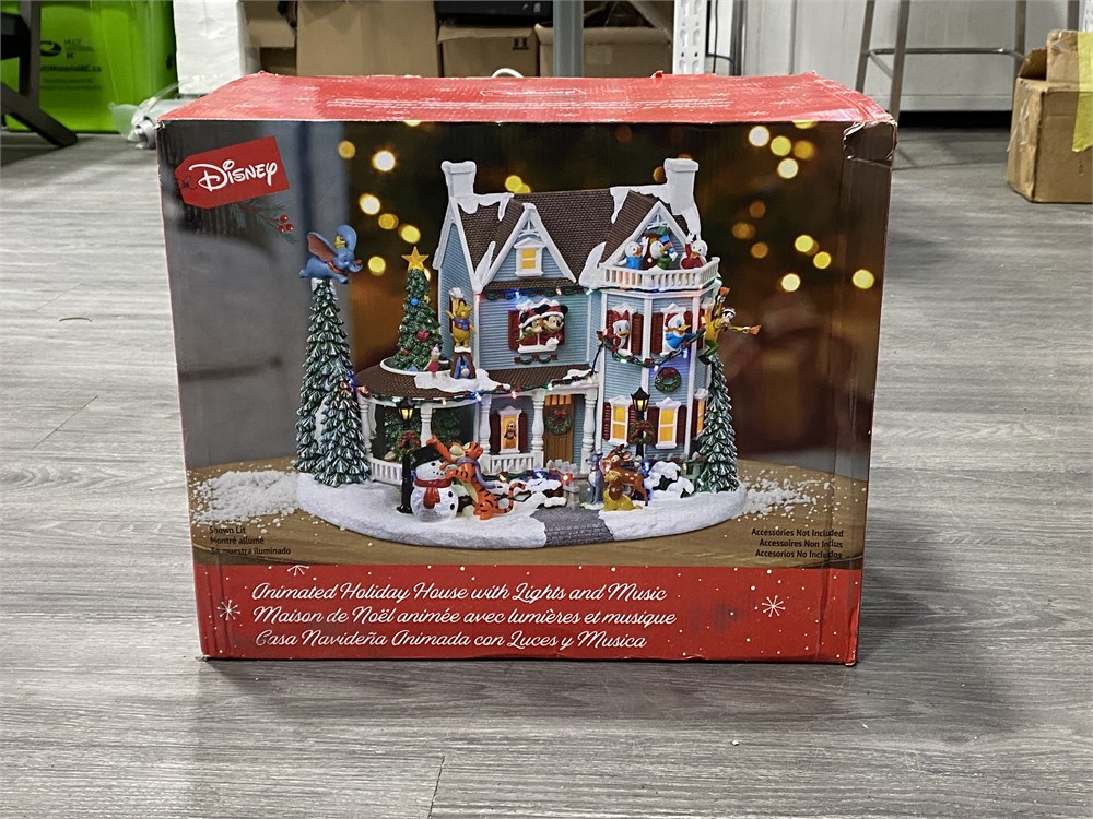 Disney animated holiday house with lights and music purchases