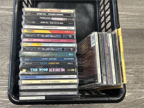 LOT OF THE WHO, LED ZEP, JETHRO TULL CDS