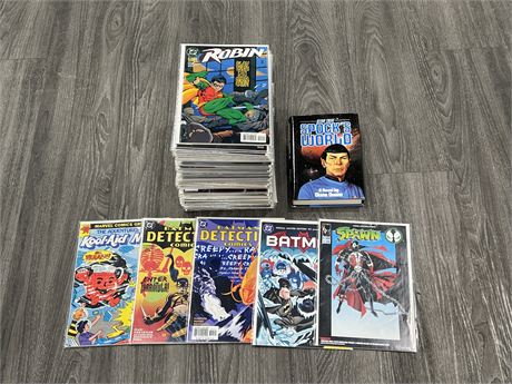 LARGE LOT OF MAJORITY DC COMICS - ALL BAGGED & BOARDED