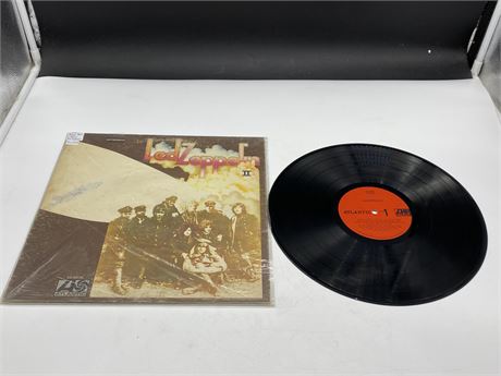 RARE RED LABEL EARLY PRESS LED ZEPPELIN - II - VG (scratched)