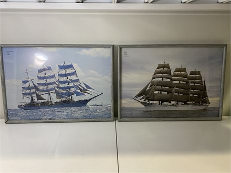 2 SHIP POSTERS (24”X17.5”)