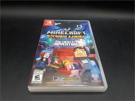 MINECRAFT STORY MODE COMPLETE ADVENTURE - EXCELLENT CONDITION - SWITCH