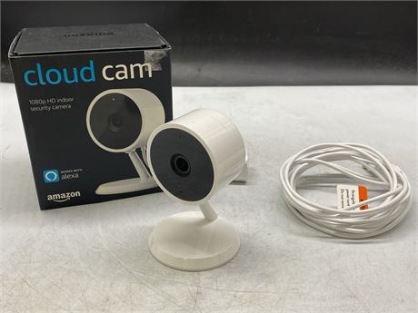 IN BOX AMAZON CLOUD CAM - WORKS WITH ALEXA