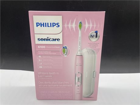 NEW PHILIPS SONICARE 6100 PINK ELECTRIC TOOTH BRUSH