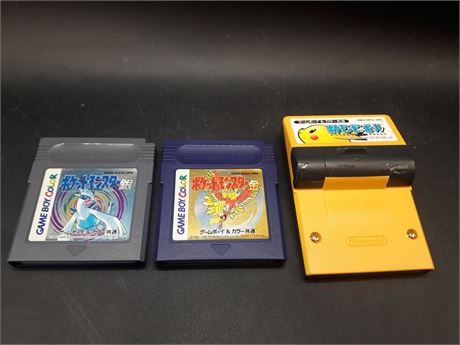 COLLECTION OF JAPANESE POKEMON GAMES - VERY GOOD CONDITION
