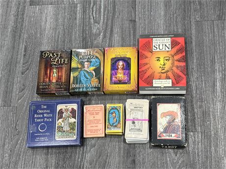 LOT OF TARROT CARDS - SOME VINTAGE