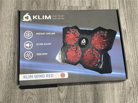 NEW KLIM WIND LAPTOP COOLER