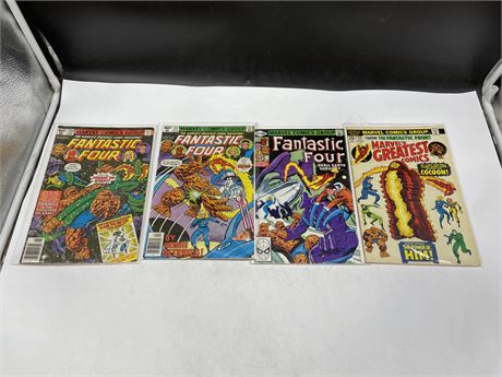 4 VINTAGE MARVEL COMICS